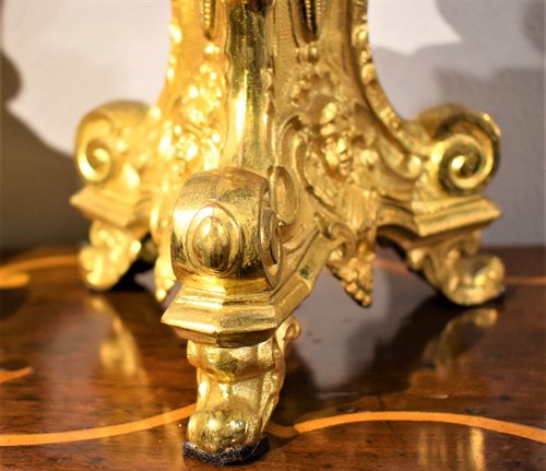 Two Candelabra Luis XV - gilt bronze